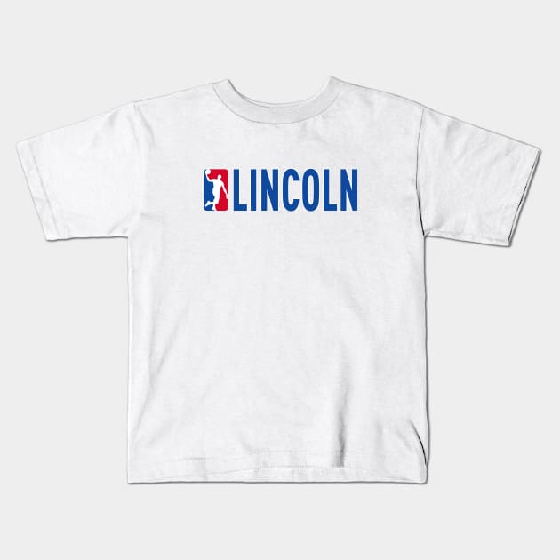 Lincoln NBA Basketball Custom Player Your Name T-Shirt Kids T-Shirt by Baseball Your Name